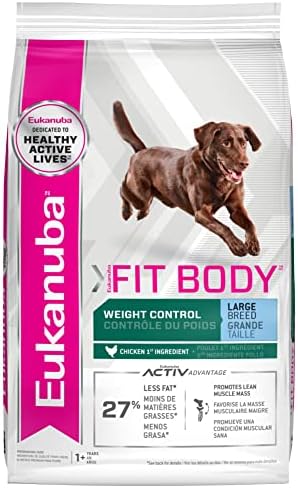 Eukanuba Fit Body Weight Control Large Breed Dry Dog Food, 15 lb