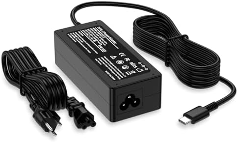 45W USB C Chromebook Charger Compatible with HP Laptop Charger X360 11 13 14 14A HP Spectre X360 13 Elite X2 14-ca051wm ca052wm ca091wm,for Dell Lenovo Acer Asus Samsung Google Type C Power Cord