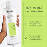 Nioxin Scalp + Hair Thickening System 2 Conditioner, For Natural Hair with Progressed Thinning, 33.8 fl oz (Packaging May Vary)