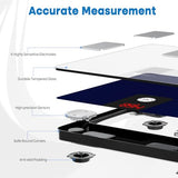 GE Smart Body Fat Scale: Digital Bathroom Scales for Body Weight and Fat Percentage Bluetooth Body Composition Analyzer Accurate Weighing Machine Health Monitor with Smartphone App, 400 lbs