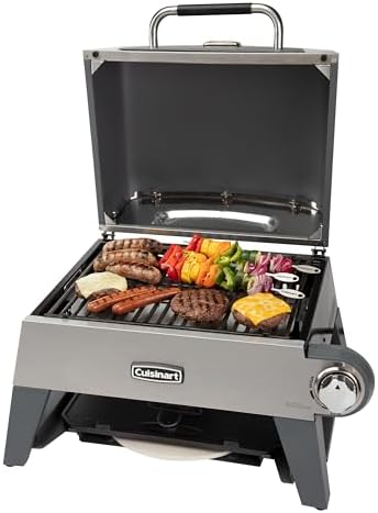 Cuisinart CGG-403 3-in-1 Grill, Griddle and Pizza Oven, Stainless Steel