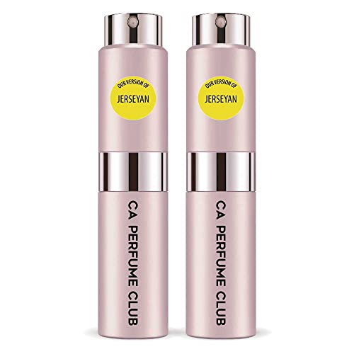 CA Perfume Impression of Jerseyan For Women Eau de Parfum Spray Refillable Bottle 0.27 Fl Oz-X2