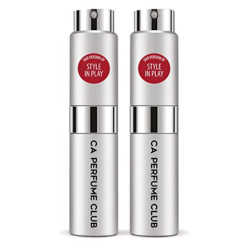 CA Perfume Impression of Style In Play For Men Replica Version Fragrance Dupes Concentrated Long Lasting Eau de Parfum Spray Refillable Atomizer Bottle 0.27 Fl Oz-X2