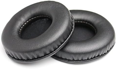 Replacement Earpads Leather Ear Cushions Spare Ear Pads Kit fit for Most Headphone Models: AKG,HifiMan,ATH,Philips,Fostex,Sony,Beats by Dr. Dre and More,Universal Diameter 75MM(1Pair Black)