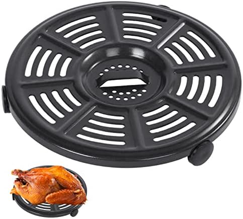 Air fryer Accessories for Ninja AF101 AF161 AF150 Air Fryer, 8.2'' Round Food Grade Air Fryer Grill Pan Grill Plate Crisper Plate Replacement Parts Tray Rack Compatible Ninja Foodie Pressure Cooker