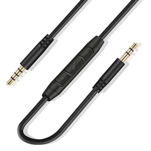 Replacement Audio Cable for Sony Headphones 3.5mm Wire Aux Cord Compatible with Sony WH-1000XM3 WH-1000XM4 WH-1000XM5 WH-CH720N WH-CH710N WH-XB910N MDR-1AM2 MDR-1000X with In-line Mic & Volume Control
