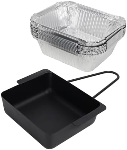 BQMAX Grill Drip Pan for Nexgrill 720-0830X 720-0830H 720-0925P 720-0896 720-0888S Cuisinart CGG-7400, Grease Pan with 15-Pack Aluminum Drip Liner for Nexgrill Grease Tray Replacement 720-0830X