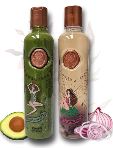 Ultra Reparador S.O.S Shampoo con Cebolla y Argán | Tratamiento Intensivo Plex con Banano, Aguacate - Kit Colombiano