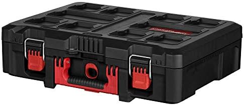Milwaukee 4932464087 Weatherproof Packout Toolbox, Black, Red