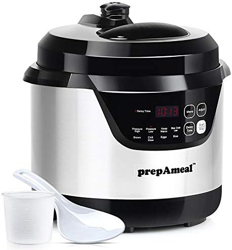 3 Quart Pressure Cooker 8 IN 1 Multi Use Programmable Instant Cooker Electric Pressure Pot with Slow Cook, Rice, Steamer, Sauté, Brown, Warmer