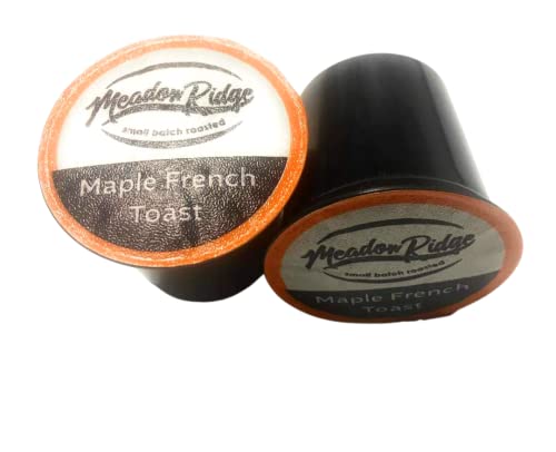 Meadow Ridge Coffee Single Serve Cups - 100% Arabica Coffee (For K-Cup Brewers) Low Acid (Maple French Toast, 72 Count)