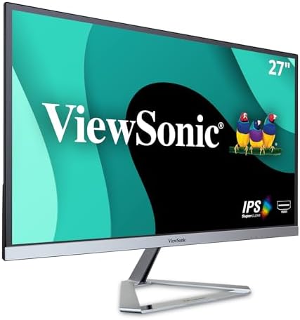 ViewSonic VX2776-SMHD 27 Inch 1080p IPS Monitor with FreeSync, Ultra-Thin Bezels, HDMI and DisplayPort