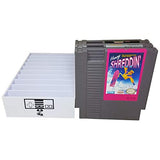 Collector Craft, White, NES Compatible Cartridge Holder, NES Game Tray, Holds 10 Games, Clutter Reducing, Retro Video Game Collection, works with Nintendo Entertainment System NTSC and PAL Cartridges