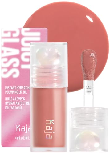Kaja Lip Plumping - Juicy Glass 07 Fig Smoothie | Hydrating, Feel Plumped and Lightweight with Vitamin Tree Fruit Oil, Vegan, Cruelty-Free, Clear Tint Stain Shine Gloss Plumper, Long Lasting