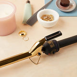 Hot Tools Pro Signature Gold Curling Iron | Long-Lasting, Defined Curls, (3/4 in)