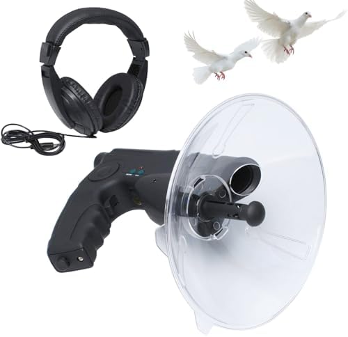 Podoy Bird Observing Listening Recording Device, Listening Device, Electronic Digital Device Sound Amplifier, Digital Recording Device Include Headphone, Visible Range Upto 300ft Long Range
