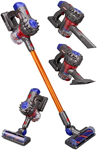 Toy Vacuum for Toddlers 3, Kids Vacuum Cleaner Set That Really Works Working, Baby Play Vacuumm-Cordless Real Suction, Housekeeping Keeping Girl Boys