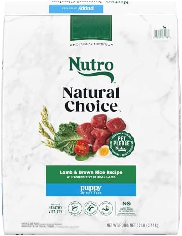 Nutro Natural Choice Puppy Dry Dog Food, Lamb & Brown Rice Recipe, 12 lb. Bag