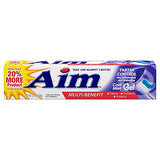 Aim Tartar Control Anticavity Fluoride Toothpaste Gel - 5.5 Ounce (Pack of 2)