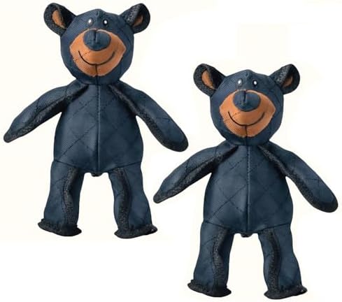 Unbreaka Bear Dog Unbreakable Teddy Extreme Bear 2.0 Dog Toys Aggressive Chewers Indestructible Stuffed Plush Dog Squeaky Toy Keep Them Busy Durable Tough Heavy Duty Chewer Dog Toy Large Breed (2PC)