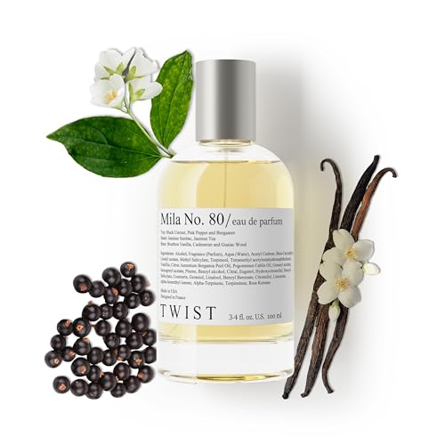 Twist Mila No. 80 - Eau De Parfum Inspired by Valentino's Born In Roma, Long-Lasting Perfume For Women, Paraben Free, Vegan, Clean Ingredients, Fragrance - Spray 100 ml (3.4 fl. oz.)