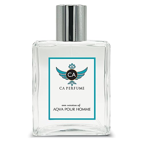 CA Perfume Impression of Aqva Pour Homme For Men Replica Fragrance Dupes Eau de Parfum Spray Bottle 3.4 Fl Oz/100ml-X1