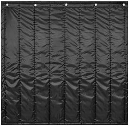 Sound Absorbing Blanket, 48"H x 48"W Sound Dampening Curtain, Reduce Noise and Blackout, Recording Studio Acoustical Treatments, 0.4" Thickness, Black
