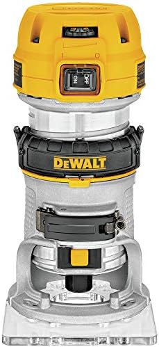 DEWALT Router, Fixed Base, 1-1/4 HP, 7.7-Amp, Variable Speed Trigger, Corded (DWP611)