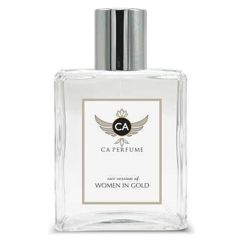 CA Perfume Impression of Women In Gold For Women Eau de Parfum Spray Bottle 3.4 Fl Oz/100ml