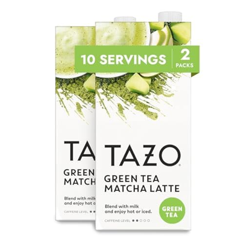 TAZO Green Tea Matcha Latte Concentrate, Easy-to-Serve Matcha Tea for Everyday Lattes, Mocktails, Hot or Iced, 32 oz Carton (Pack of 2)