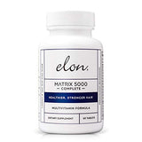 Elon Matrix 5000 Complete Multivitamin — Skin, Hair and Nail Growth Vitamins — Healthy Hair Growth Vitamins for Women — 5000Mcg Biotin Supplement for Healthier & Stronger Hair (60 Day Supply)