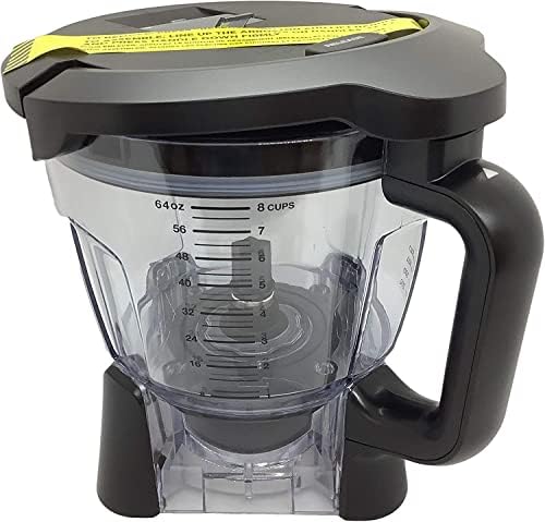 Ninja Replacement 64oz (8 Cup) Food Processor Bowl with Locking Lid Only for BL680 BL680A BL681A BL682 BN801 BN805 BL910 Auto-iQ Duo Blender