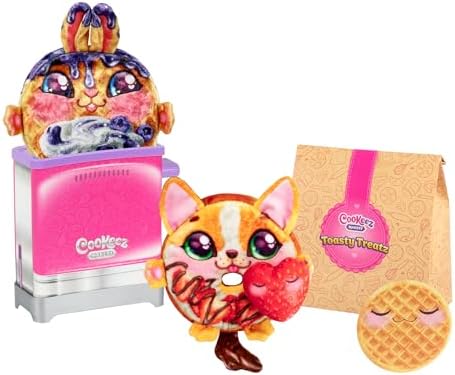 Toasty Treatz Toaster with Scented Plush - 2 Pack; Make A Soft and Squishy Surprise Plush Friend. Pop-in-Bread and See A Surprise Plush Pop Up!