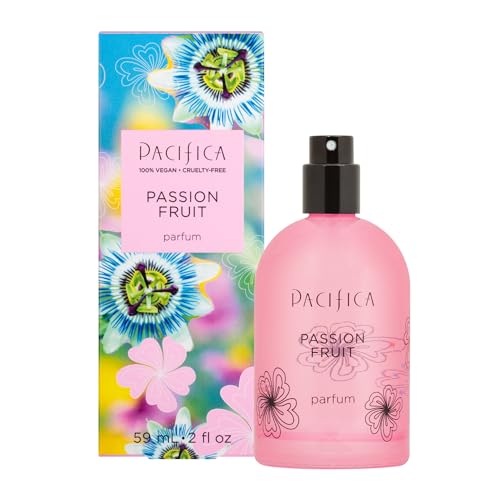 Pacifica Passion Fruit Spray Perfume, Fragrances, Joy, Pineapple, Orange Blossom, Vanilla, Sandalwood, Bergmont, Clean Perfume, Parfum, Eau de Toilette Vegan & Cruelty-Free