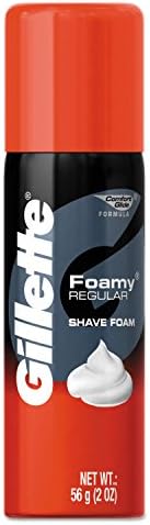 Gillette 14501 Foamy Shave Cream, Original Scent, 2 oz Aerosol, 48/Carton