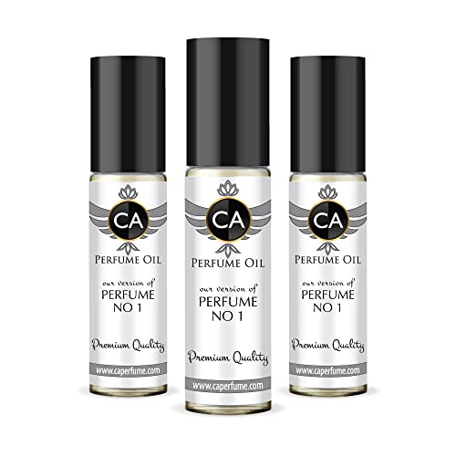 CA Perfume Impression of A. & Fitch Perfume No 1 For Women Body Oil Dupes Travel Size Long Lasting Roll-On 0.3 Fl Oz-X3
