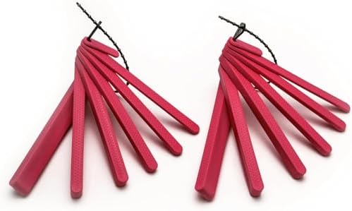 TalkTools Dental Bite Blocks | Therapy Tools to Improve Chewing and Biting Dental Bite Blocks Oral Opener Mouth Prop Dental Bite Blocks Safe for All Ages | Jaw Grading Bite Blocks | Set of 2 - Red