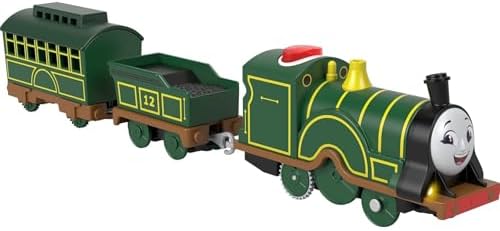 Thomas & Friends Motorized Toy Train Talking Emily Battery-Powered Engine with Phrases & Sounds for Kids Ages 3+ Years