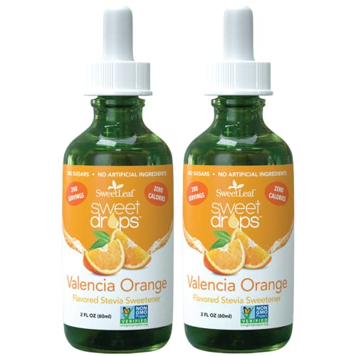 Wisdom Natural SweetLeaf Liquid Stevia (Valencia Orange (Set of 2))