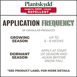 Plantskydd PS-VRD-3 Granular Animal Repellent for Deer, Rabbits and Voles, Also for Deer, elk, Moose, Hares, Voles, Squirrels, Chipmunks and Other Herbivores 3.5 LB Granular Shaker Jug (3.5 LB)