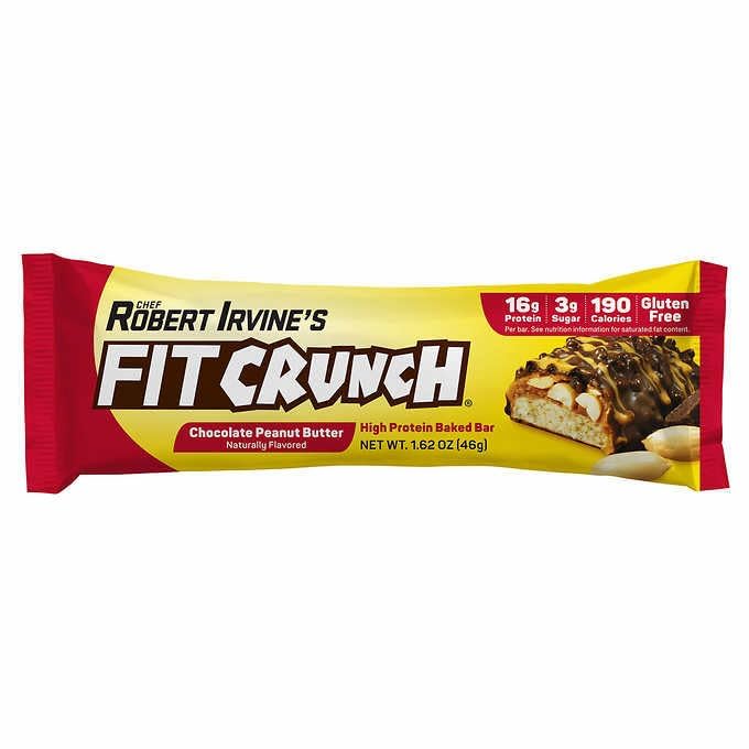 Generic Chef_Robert_Irvine’s Fit_crunch Whey Protein Bars, 18-count, 1.62oz, Chocolate Peanut Butter