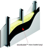 Soundsulate™ 1 lb Mass Loaded Vinyl MLV, Soundproofing Barrier 4' x 25' (100 sf) - Made in USA