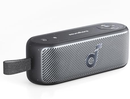 Soundcore Motion 100 Portable Speaker, Bluetooth Speaker with Wireless Hi-Res, 2 Full Range Drivers for Stereo Sound, Ultra-Portable Design for Outdoor Use, Customizable EQ, Punchy Bass, and IPX7