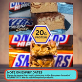 JLKSnickers, Mars, M&Ms Hi Protein Bars Variety 12 Pack - Bundled with Mints - Snickers High Protein Bars and Others, 15-22g Protein per Bar - 12 Bars (660g Total)