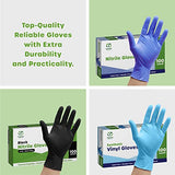 Comfy Package [Case of 1000 Disposable Vinyl Gloves, Powder Free, Latex Free, Clear Gloves for Cooking and cleaning - Large