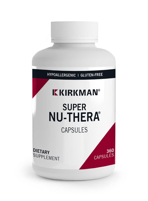 Kirkman - Super Nu-Thera - 360 Capsules - Comprehensive Multivitamin - with Vitamin B6 & Magnesium Content - Hypoallergenic