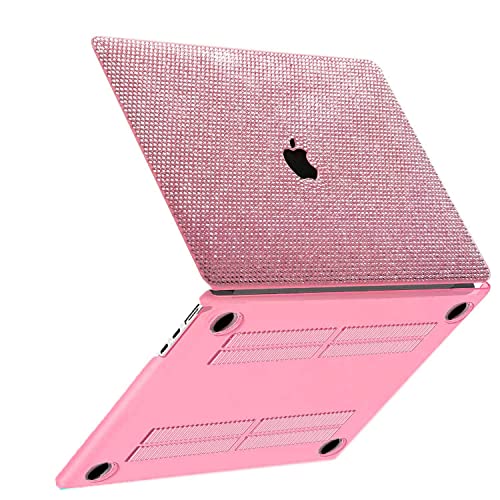 Bling Rhinestone Case Compatible with MacBook Pro 14 inch 2023 2021 Release (M3 A2918 A2992 & M2 A2779 & M1 A2442) Pro/Max,Glitter Sparkle Diamond Fashion Luxury Shiny Crystal Hard Shell