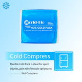 Large Gel Ice Packs for Injuries Reusable Hot Cold Pack Compress for Pain Relief, Rehabilitation, Comfort Ice Gel Pack Flexible Therapy on Neck, Arm, Knee, Leg, Shoulder, Elbow, Wrist - 2 Pack Blue