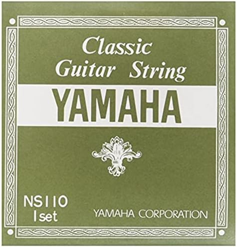 Yamaha NS110 Set Strings for Classical Guitar Set 1 to 3 Strings Nylon, 4 to 6 Strings Thin Nylon Wrapped Silver Wound