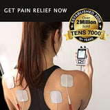 TENS 7000 Rechargeable TENS Unit Muscle Stimulator and Pain Relief Device - Advanced TENS Machine for Effective Back Pain Relief, Nerve Pain Relief, Muscle Pain Relief